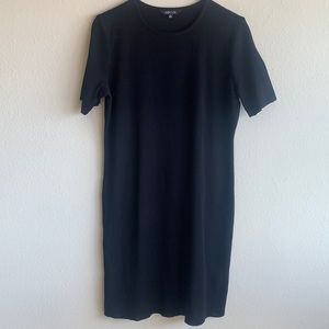 MISOOK Black short sleeve midi dress